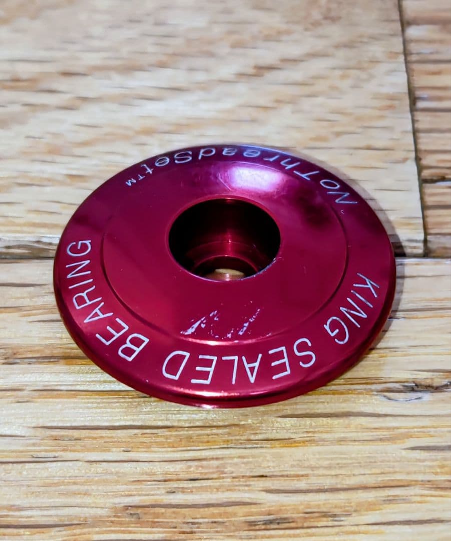 CHRIS KING NoThreadSet 1-1/8(オーバーサイズ)赤色