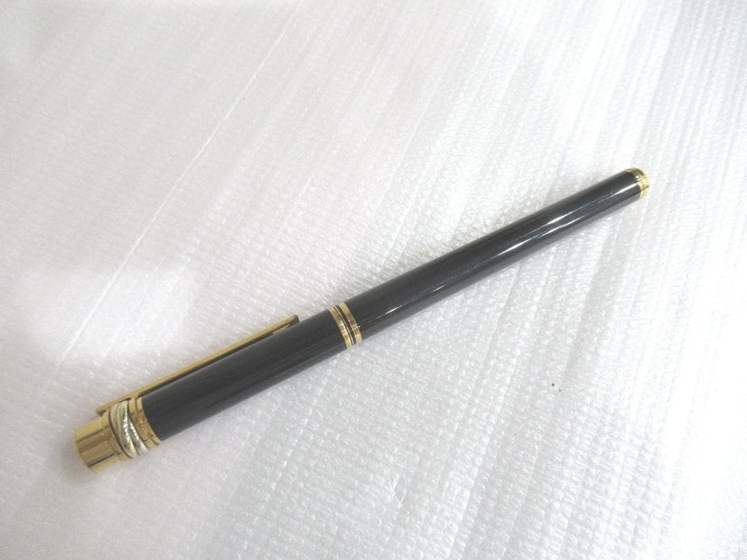 Cartier カルティエ トリニティ 万年筆 ブラック×ゴールド ヴィンテージ