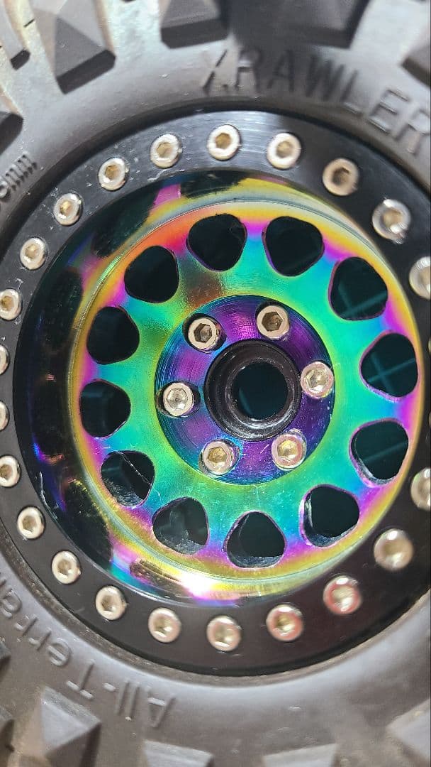 クローラーラジコン用　アルミホイール、タイヤ110㎜