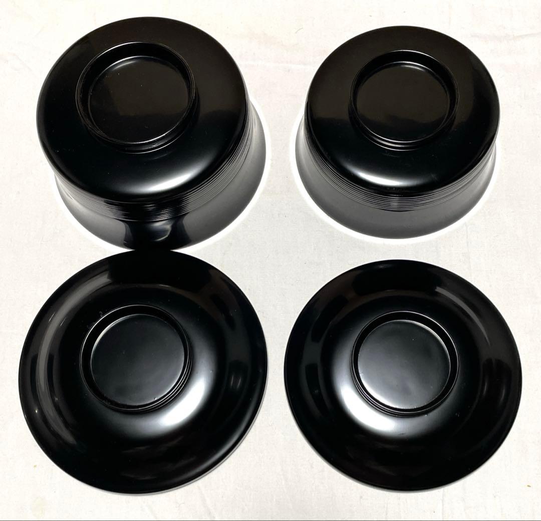 蒔絵師　田中煌又造　真塗四つ椀　５客　煌又（幸衍) 作者共箱　茶事　初釜