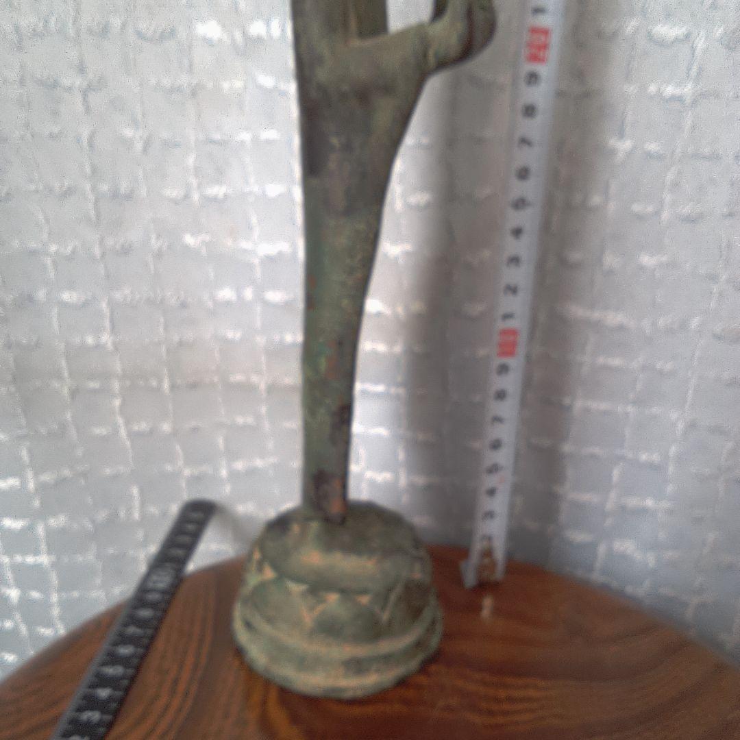 青銅製 立像仏 約30cm 古代？