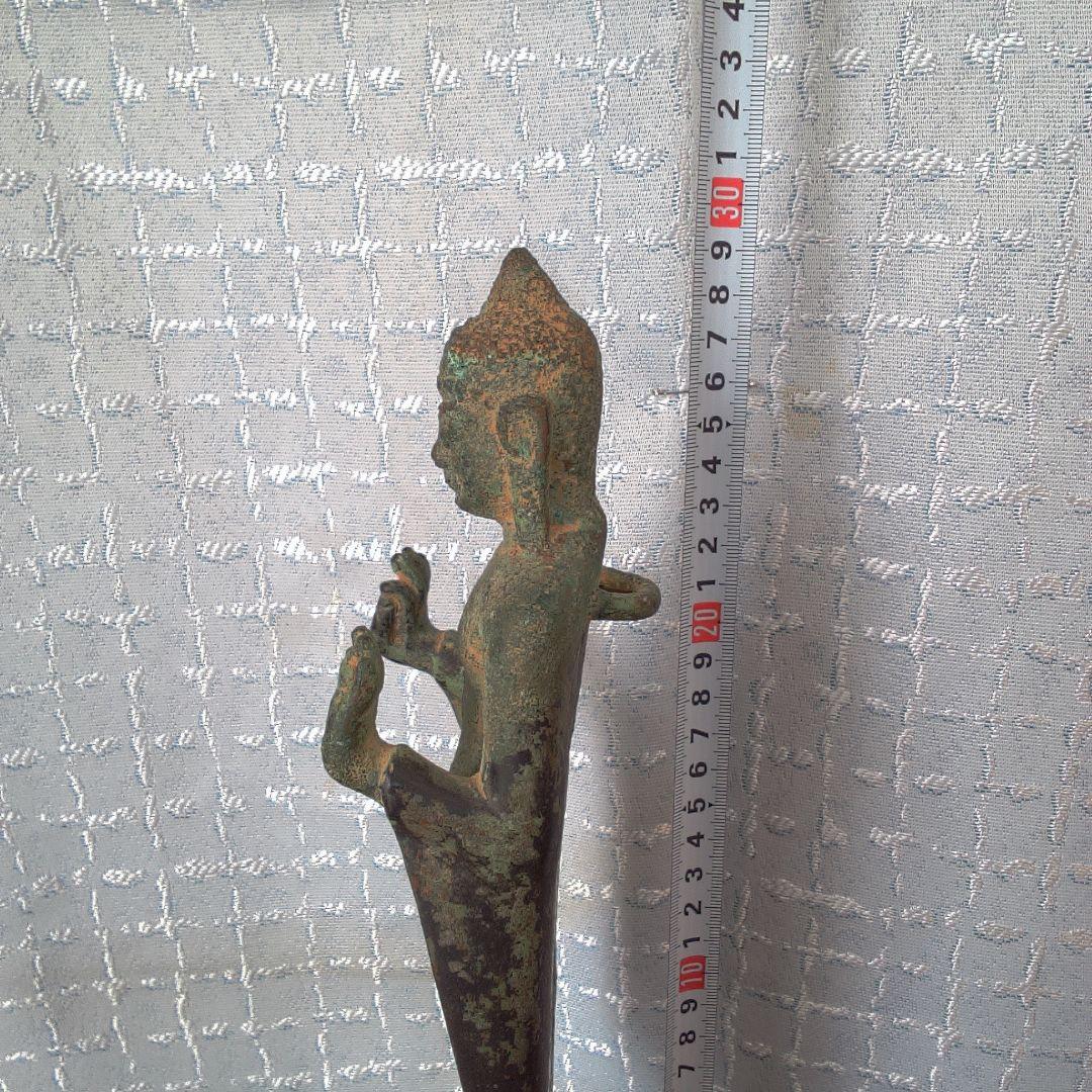 青銅製 立像仏 約30cm 古代？