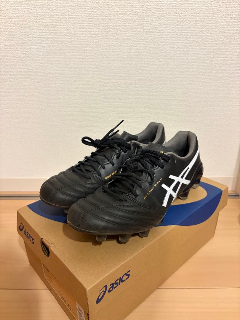 asics X-FLY 25.5cm サッカーシューズ ブラック