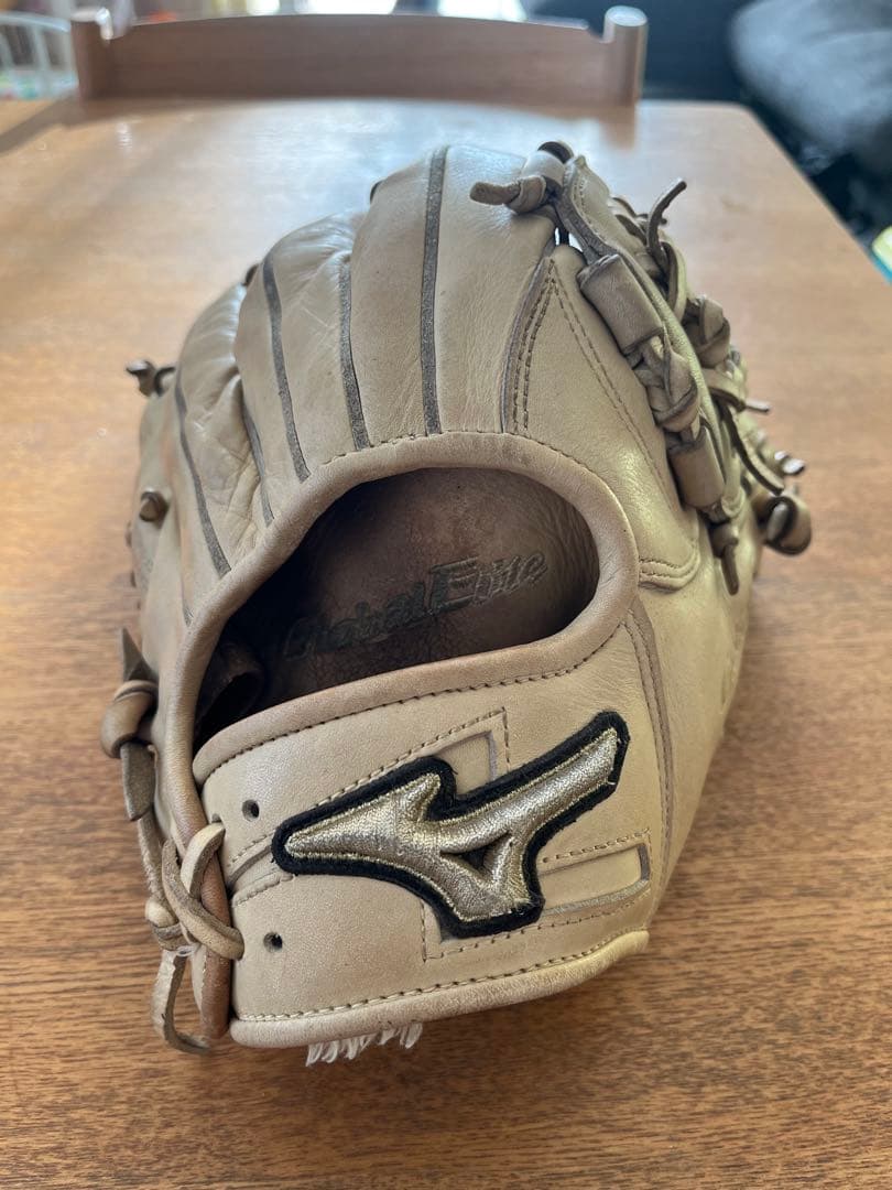 ミズノ　グローバルエリート　少年軟式　グローブ　湯もみの鉄人　片付け　湯もみ品