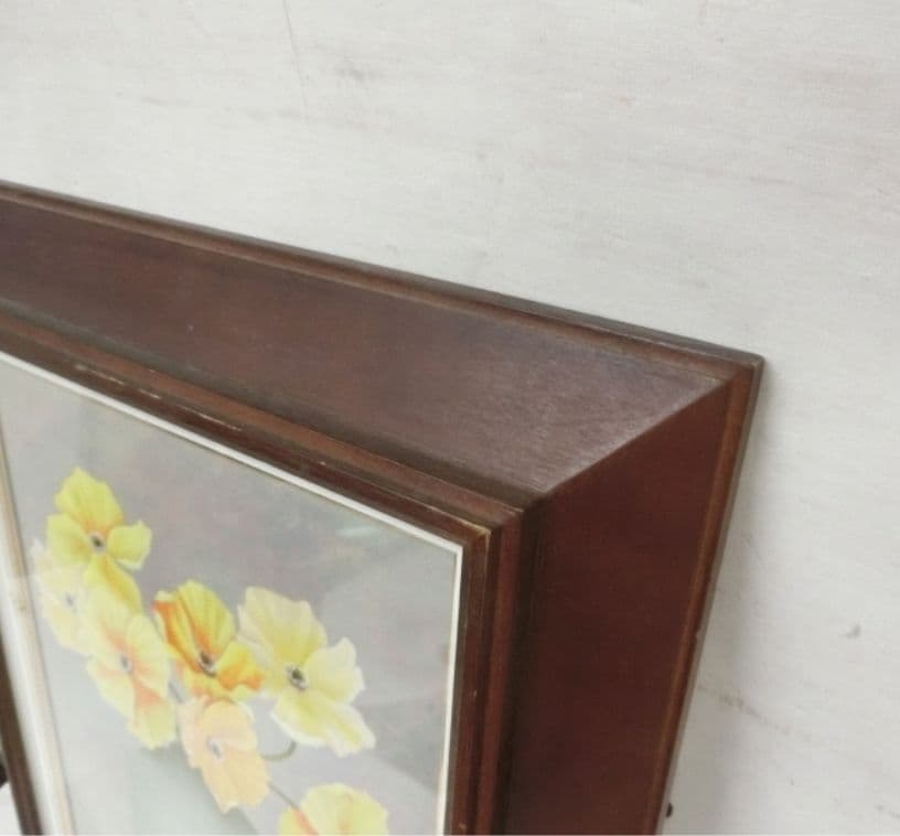 渋谷誠 「ポピー」 油彩 F4 額装