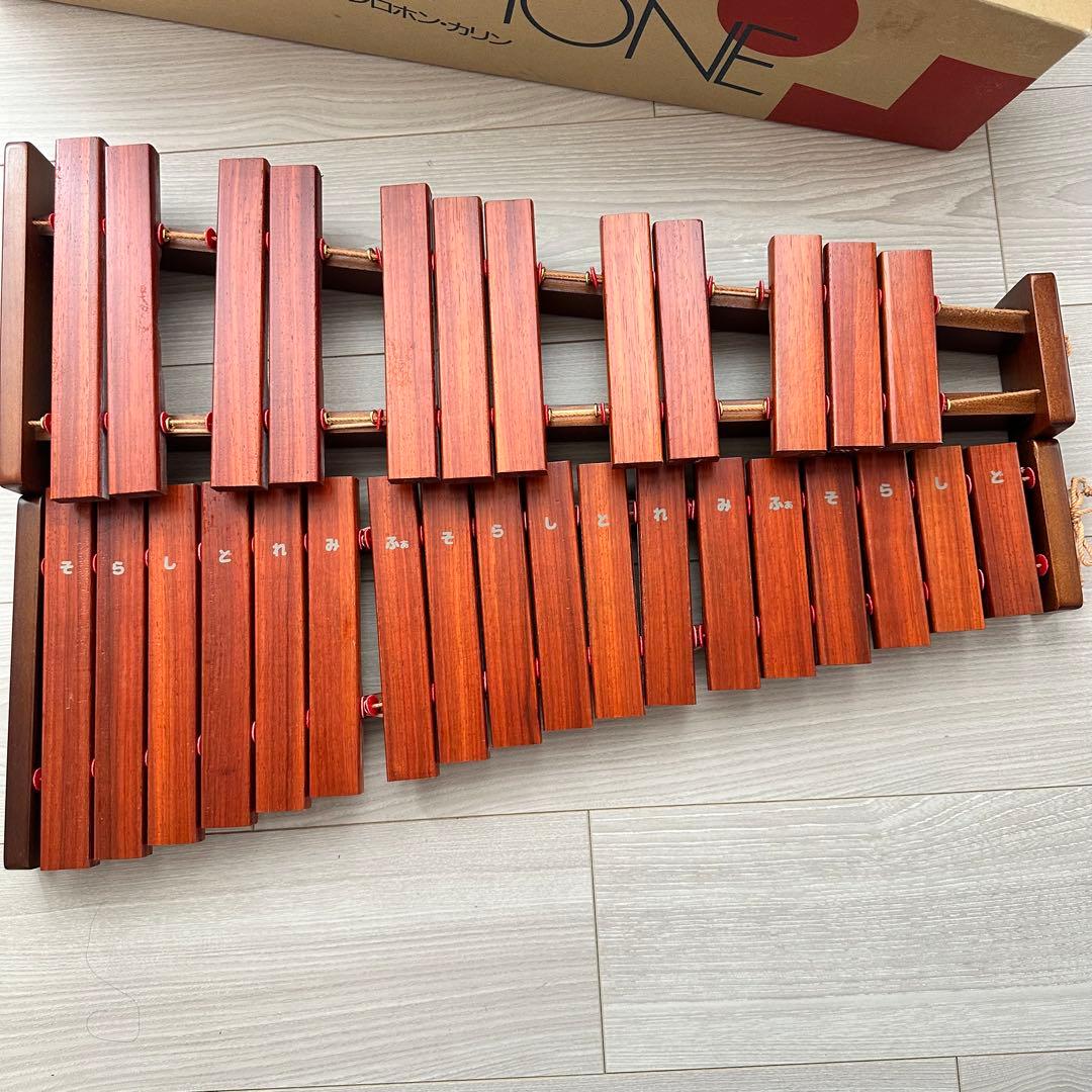 【美品】KAWAI シロホン カリン 卓上木琴 30音