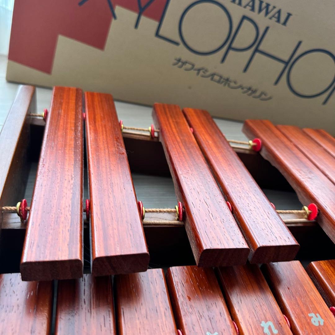 【美品】KAWAI シロホン カリン 卓上木琴 30音