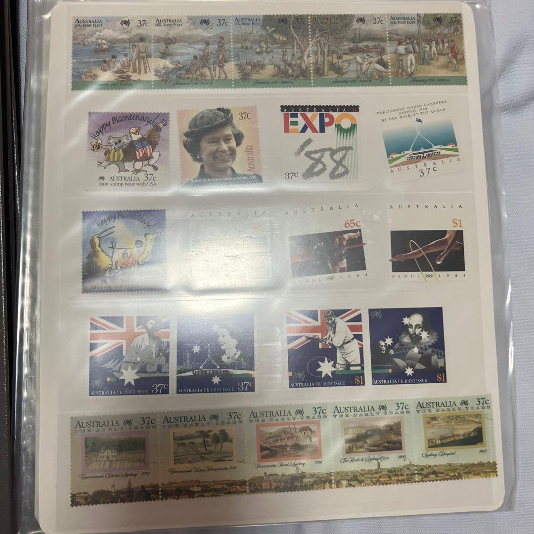 オーストラリア　スタンプとコレクションブック