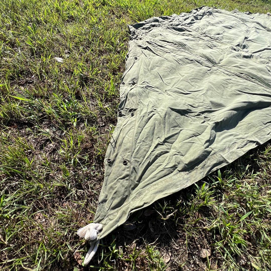 USパップテント YKKファスナー加工済み ポールセット