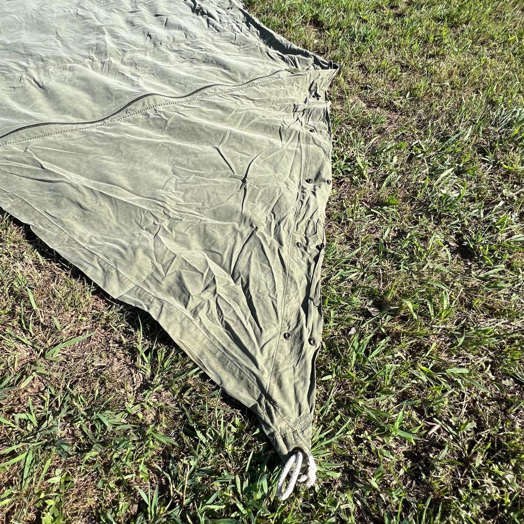 USパップテント YKKファスナー加工済み ポールセット