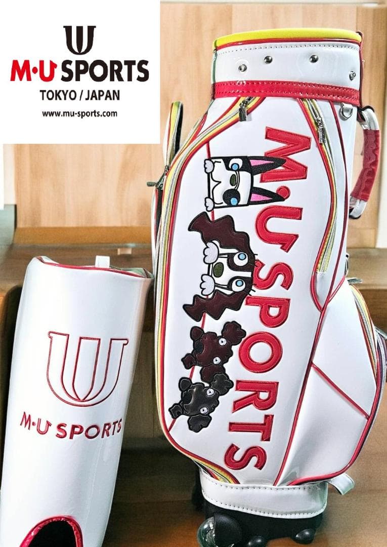 送料無料/新品未使用展示品　M-U SPORTS エナメル高級 キャディバッグ