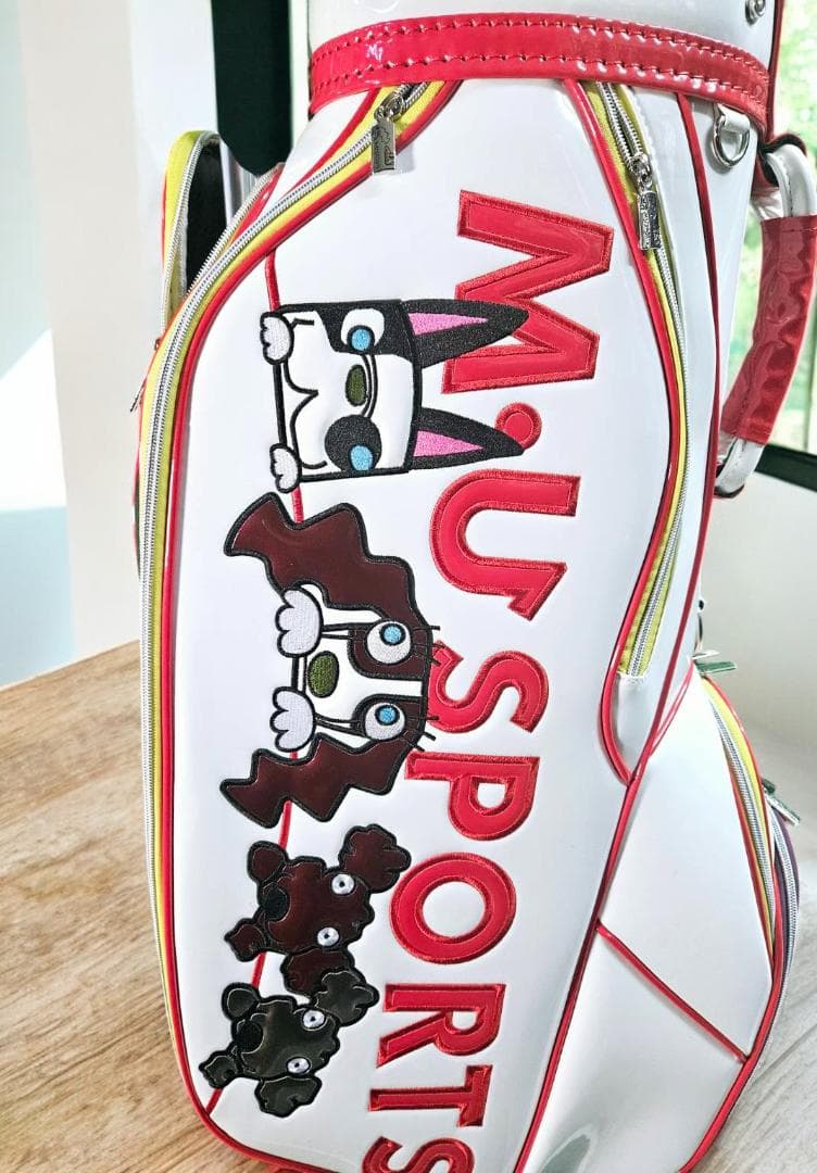 送料無料/新品未使用展示品　M-U SPORTS エナメル高級 キャディバッグ