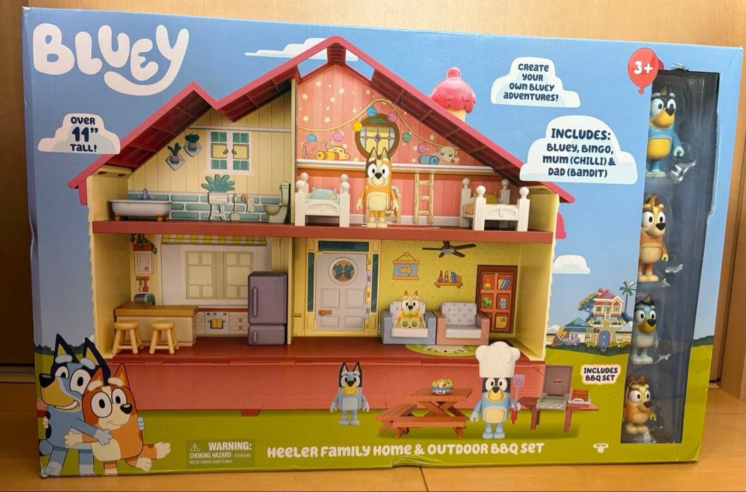 新品未使用【bluey ブルーイ】ドールハウス・フィギュア・家・輸入雑貨