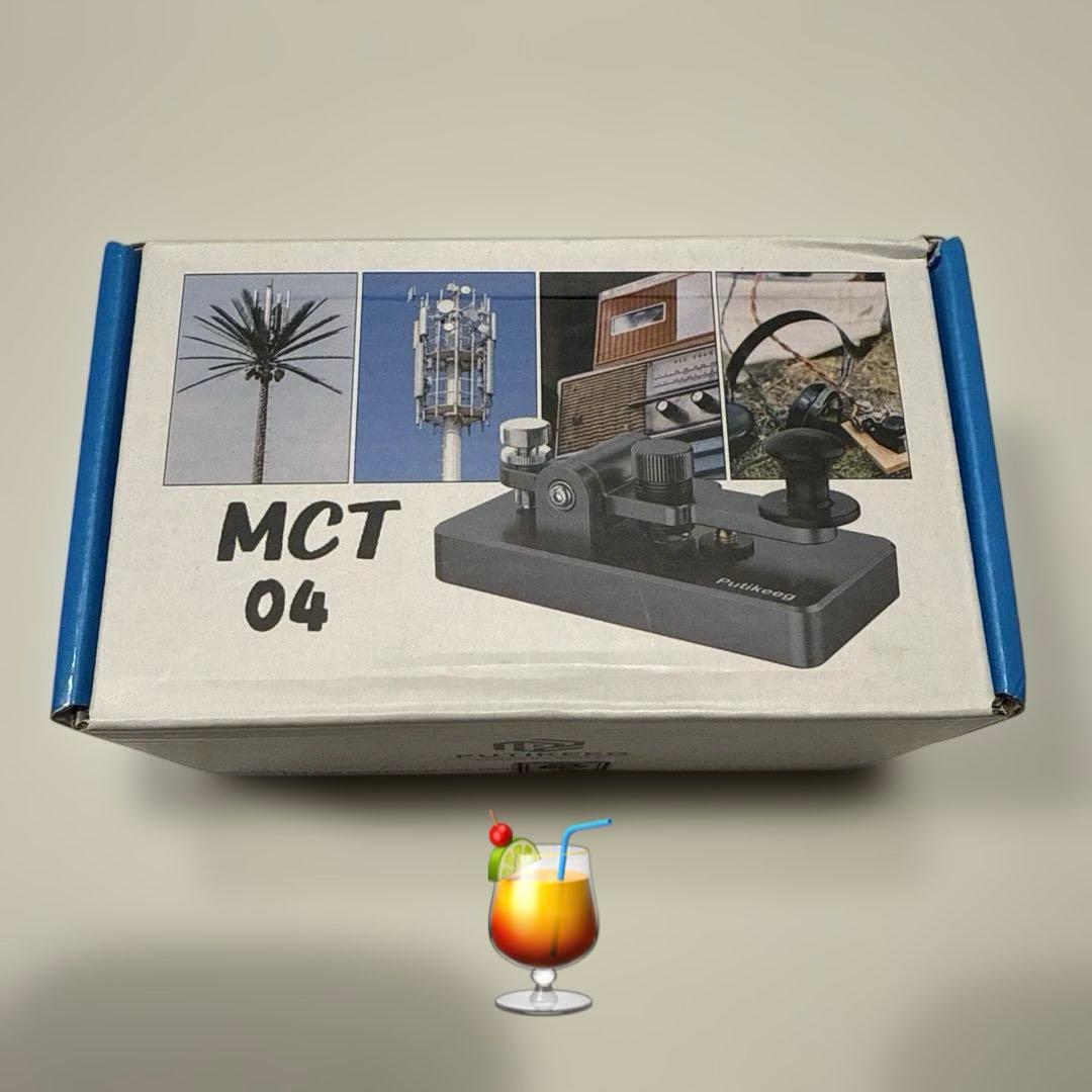 未使用）PUTIKEEG アマチュア無線 電鍵 パドル モールス信号