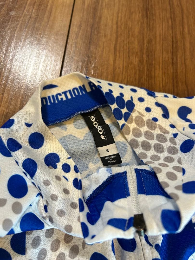 アソスassosErlkoenig SS Jersey半袖サイクルジャージ白青S