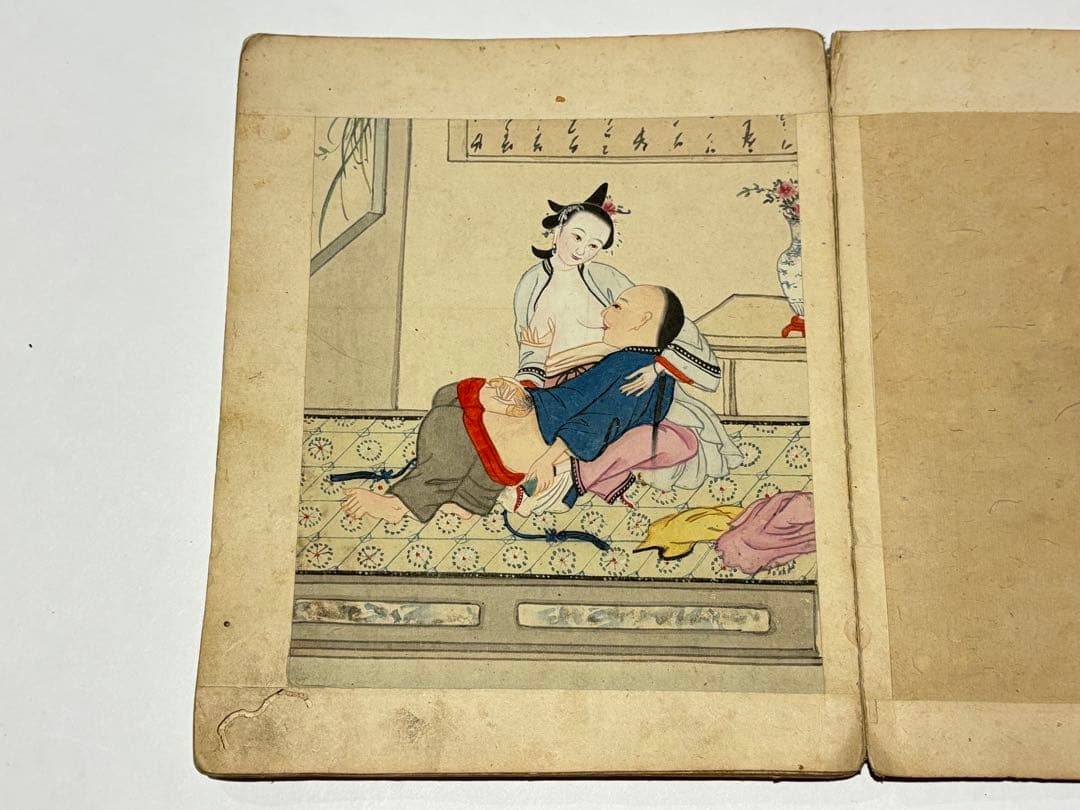 「閨房秘戯」中国春画 手書き 10図1冊|唐本 艶本 秘画