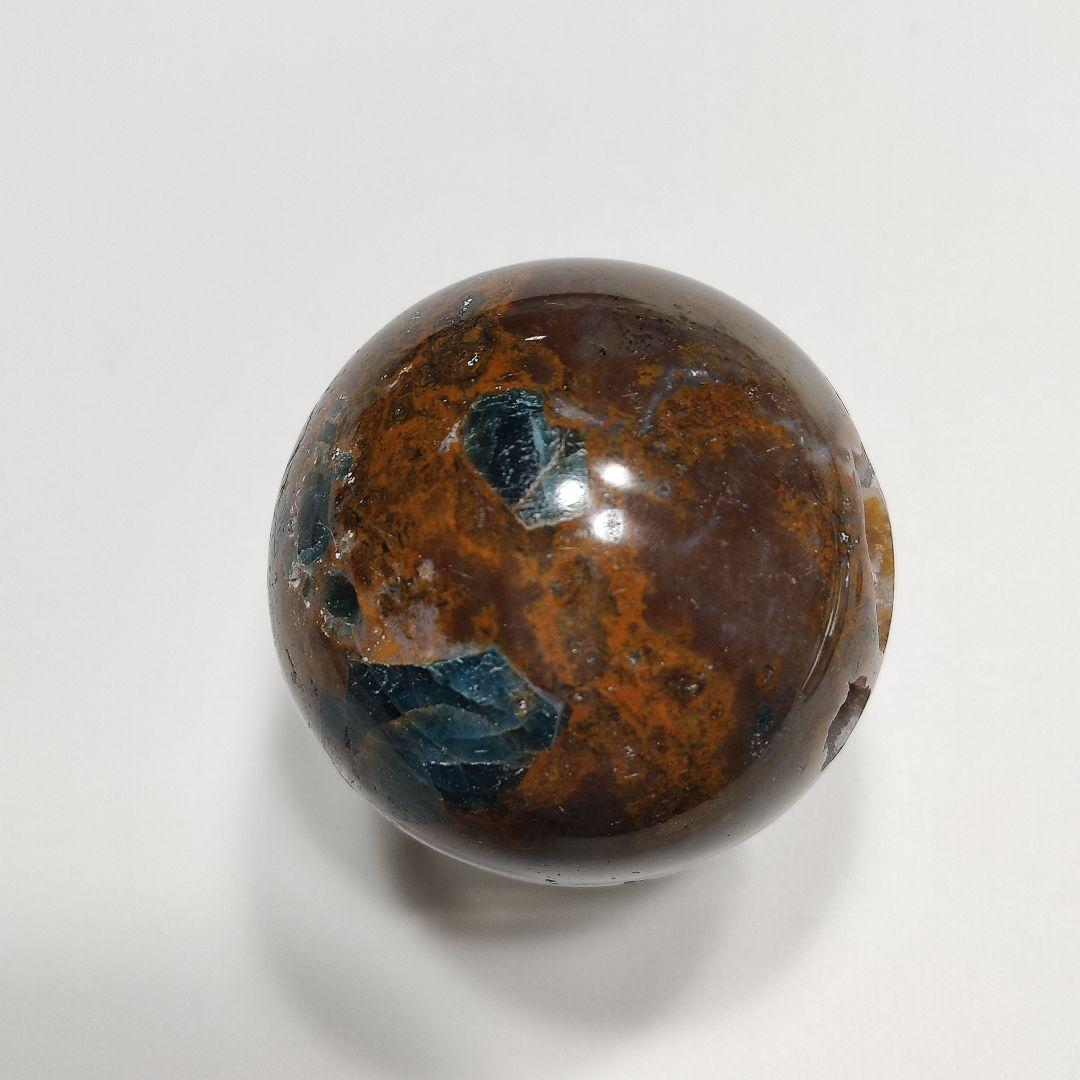 パワーストーン　天然石　穴開きジャスパー　直径4.5cm　139g　No.377