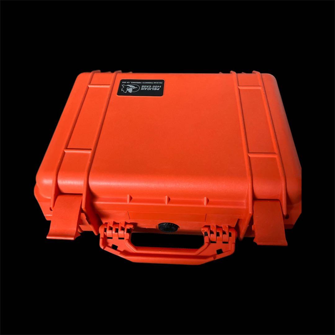 ペリカン1450 Case 防水セキュリティケースオレンジ 旧型