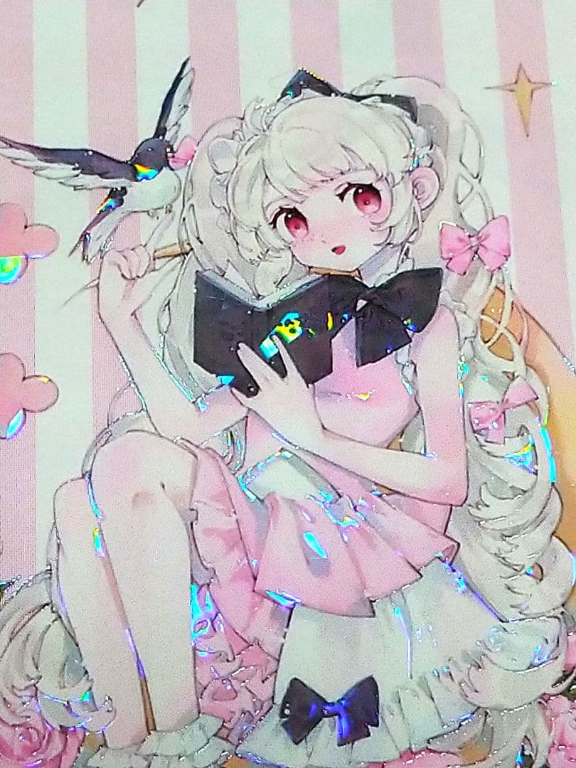 J1096＃月下蔷薇(贝壳光)新七天切り売り海外人物マステ女の子