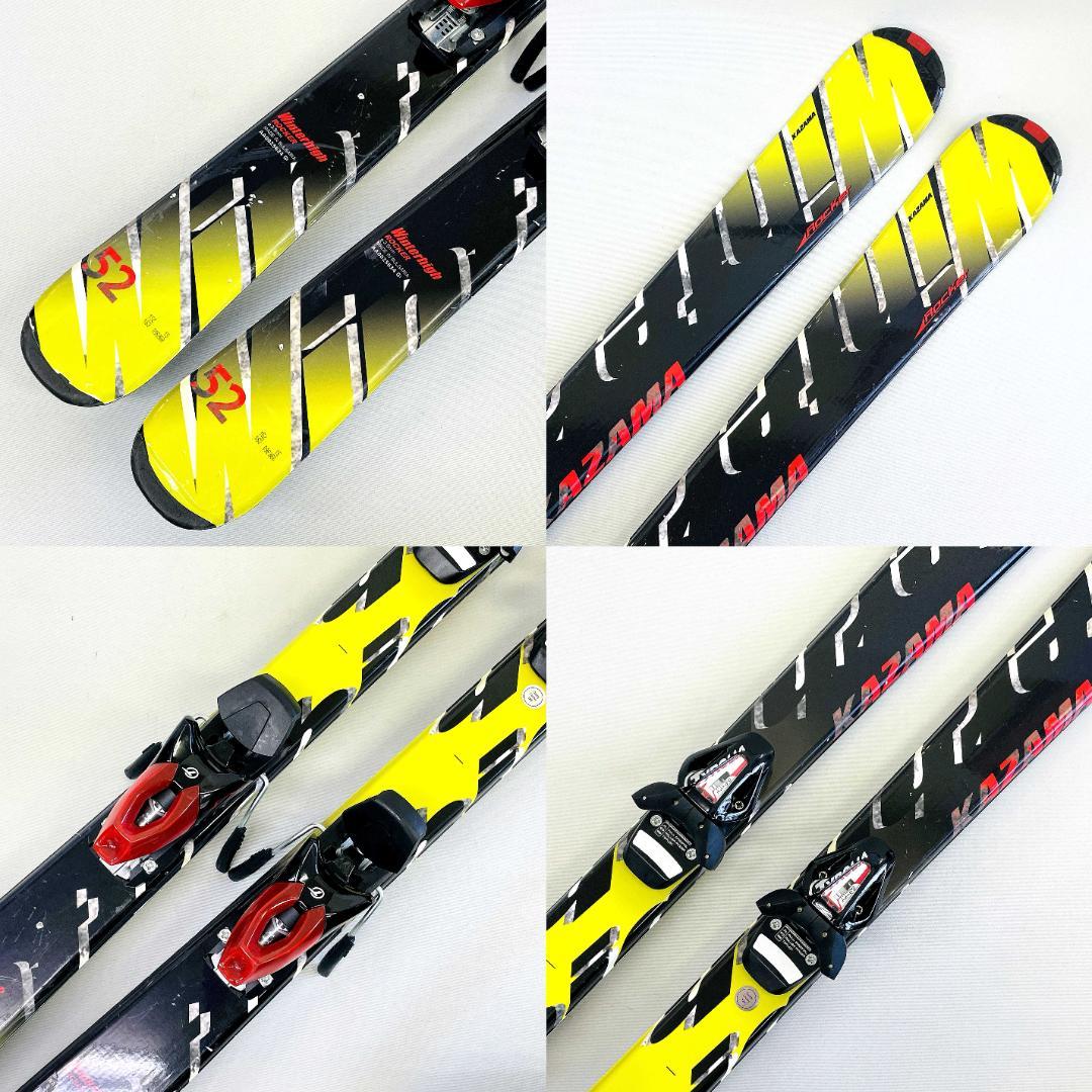 KAZAMA スキーセット 152cm ビンディング27.5〜31cm バッグ付