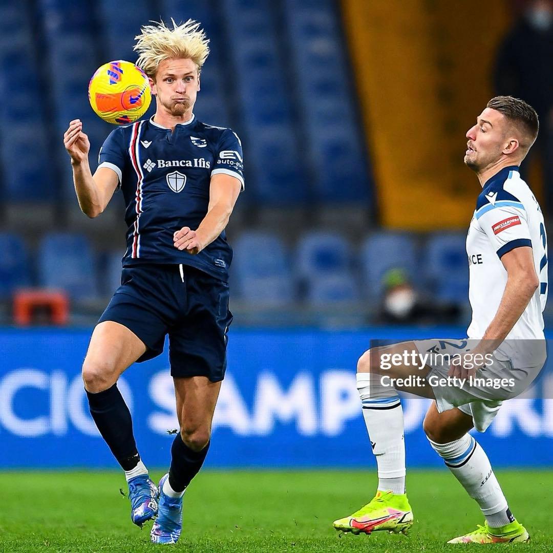 サンプドリア モーテン・トルスビー 実使用ユニフォーム