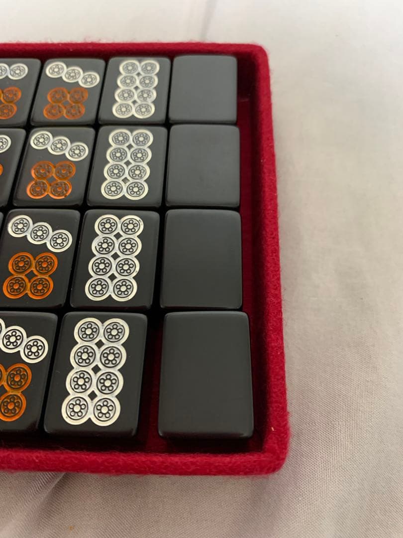 希少✨ミズノ丸一／高級麻雀セット／黒牌