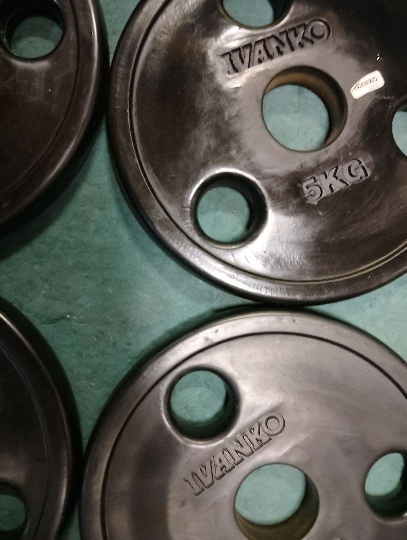 オリンピック プレートIVANKO 5kg プレート 4枚 50mm 用