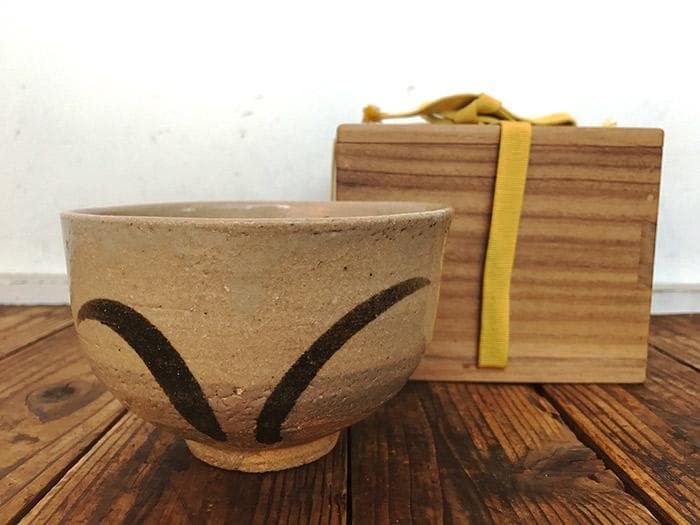 唐津　茶碗　共箱あり　茶道具　古物　中古　18.04.22-2