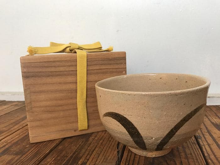 唐津　茶碗　共箱あり　茶道具　古物　中古　18.04.22-2