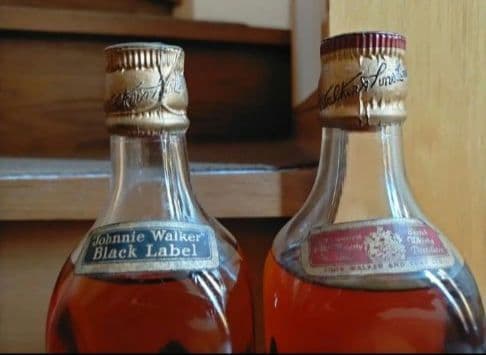 ジョニー・ウォーカー 1960年代 ブラック& レッドラベル 希少コルクキャップ