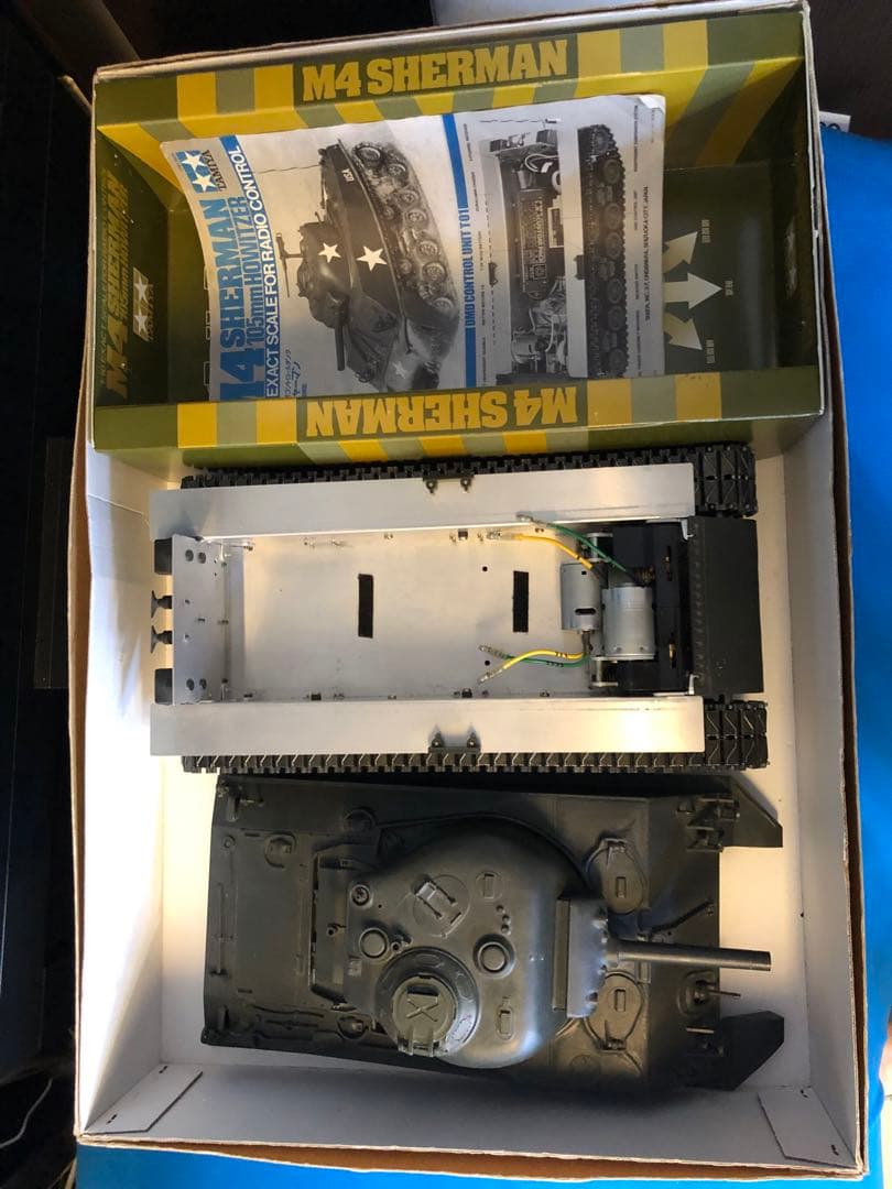 タミヤ1/16M4シャーマン コンピューターコントロールタンクキット説明書付き