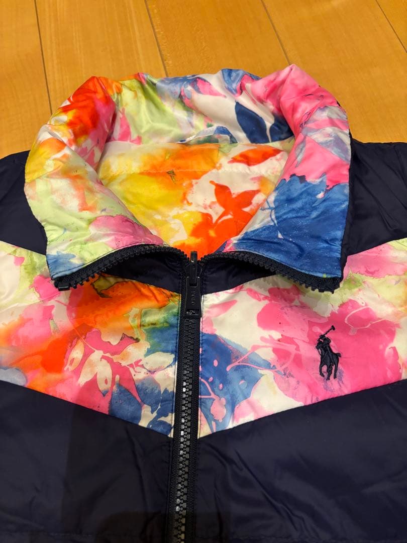 ラルフローレン　リバーシブル　ダウンベスト　サイズM