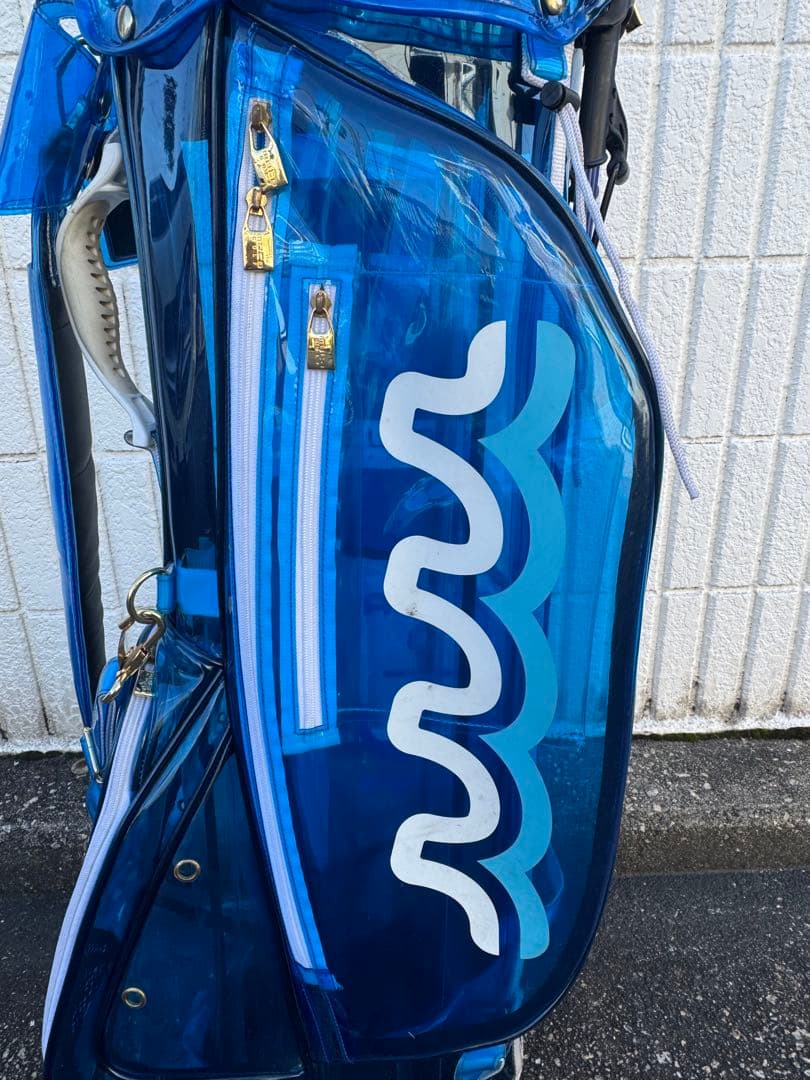 MUTA marine EVEN コラボ　キャディバッグ　クリア　ゴルフバッグ