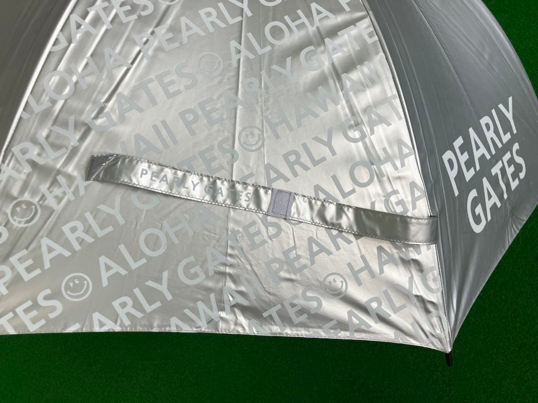 パーリーゲイツ PEARLY GATES ゴルフ用傘 シルバー・ネイビー