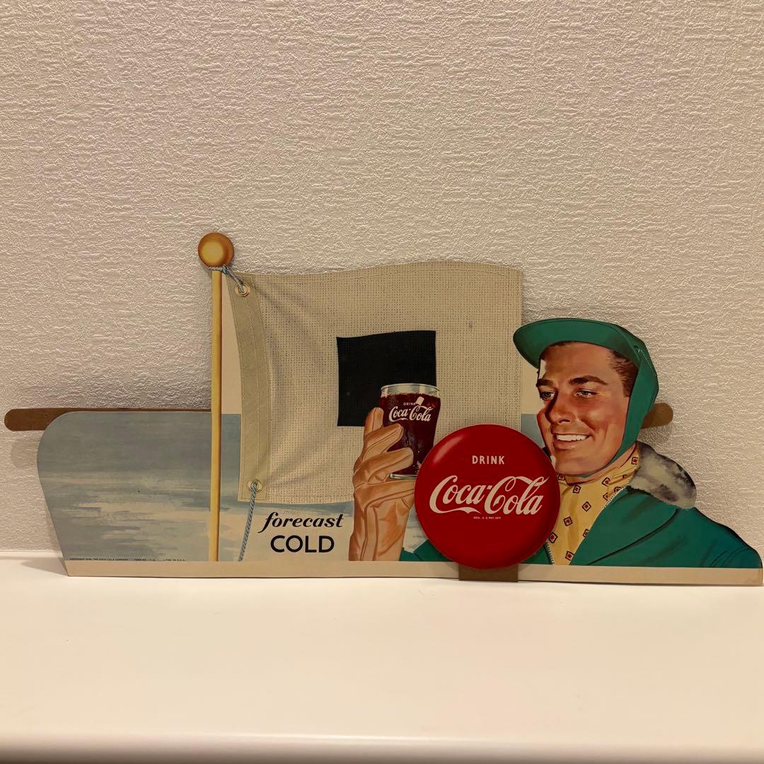 【コカコーラ CocaCola】ヴィンテージ紙看板２枚セット