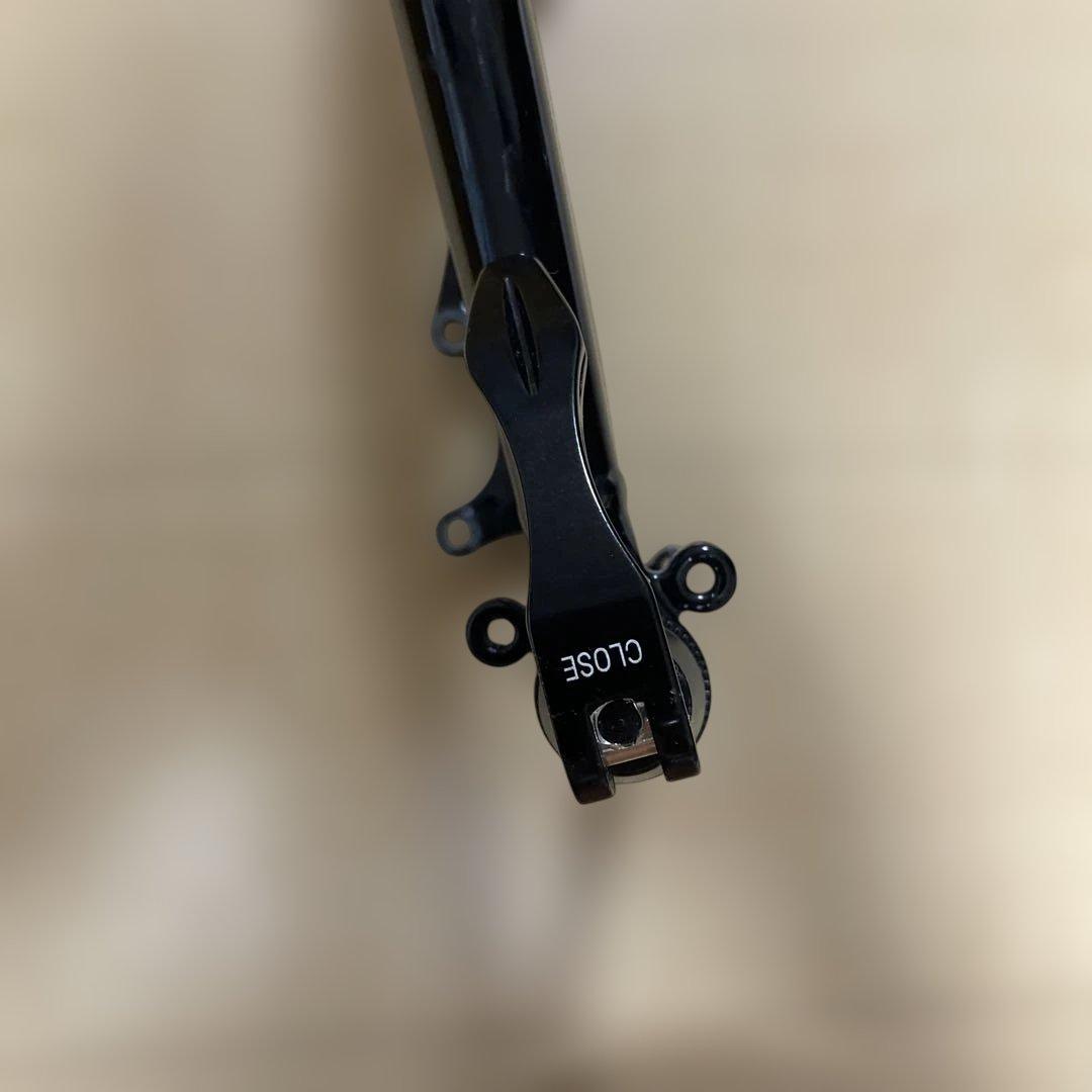 クロモリ製MTBフロントフォーク 肩下430mm 15x110mm 中古 訳あり