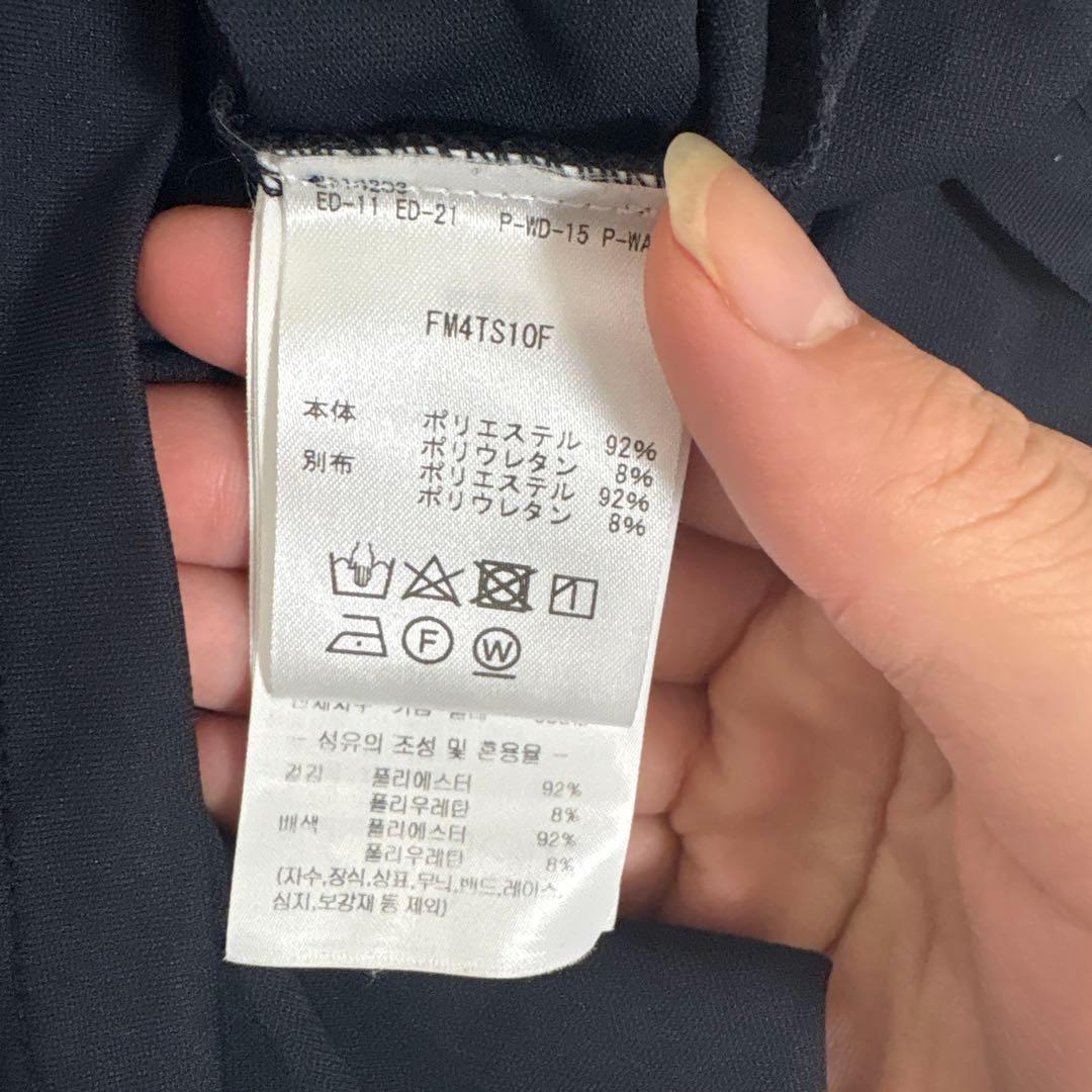 フェアライアー FAIRLIARネイビー レース襟 ゴルフシャツ ゴルフウェア