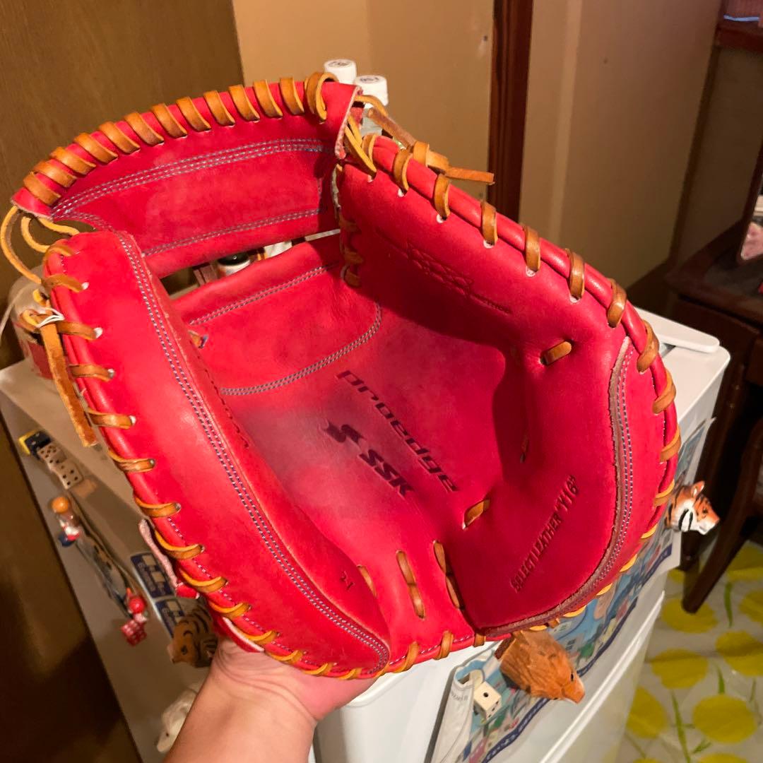 SSK proedge キャッチャーミット レッド・コルク