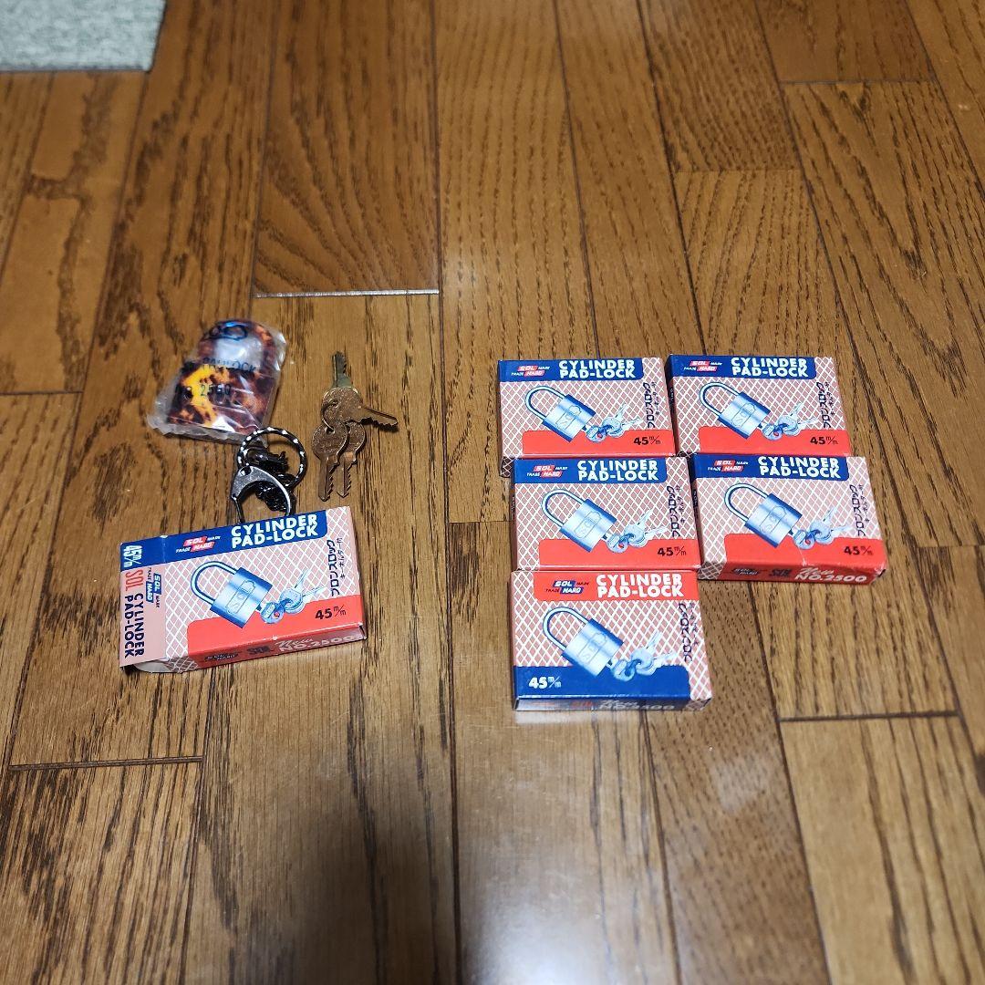 南京錠45mm　ソールハードシリンダー6個