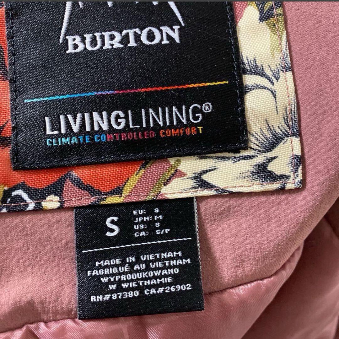 【M】 BURTON バートン レディース スノーボードウエア　ビブパンツ 花柄