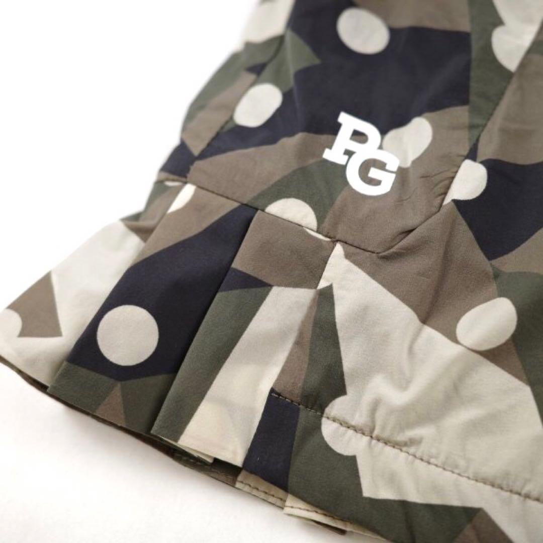 【PEARLY GATES】秋冬 中綿裏地 裾プリーツストレッチスカート・1番M