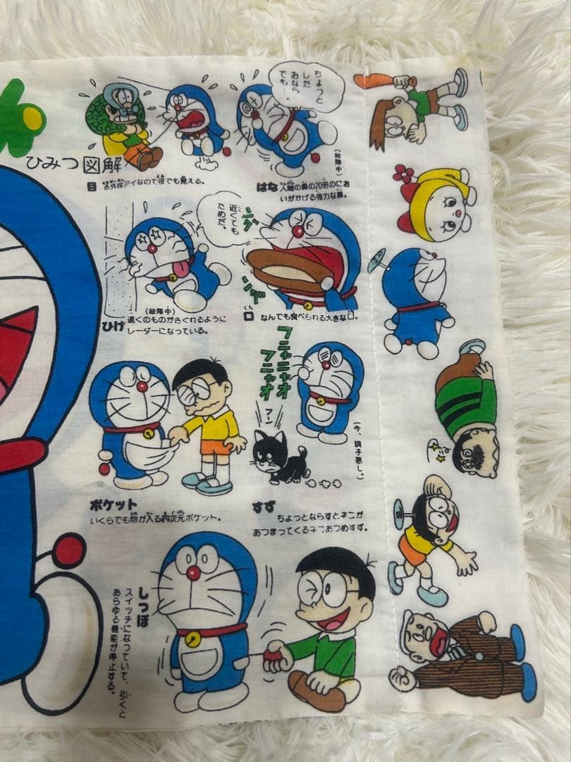 超レア品☆約50年前？ドラえもん 枕カバー 難あり昭和レトロ 藤子不二雄 希少品