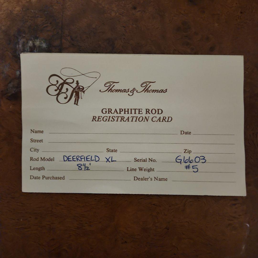 ロッド Old Thomas &Thomas Deerfield Special XL