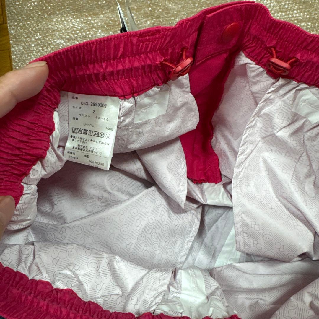 本日迄PEARLY GATES ロゴプリントレインパンツ サイズ2 新品未使用