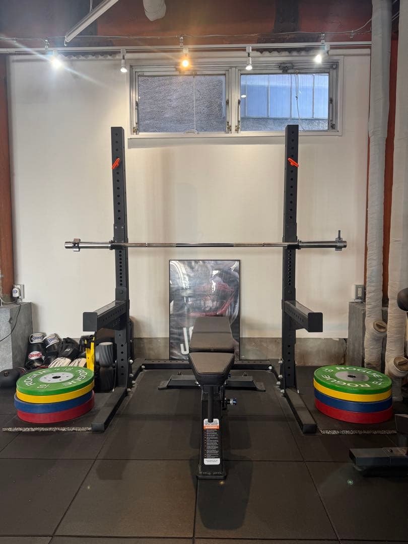 ROGUE ベンチプレス、プレート、ベンチセット