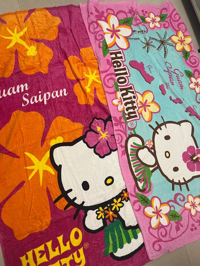 サンリオ　大判バスタオル　グアム　限定　キティ