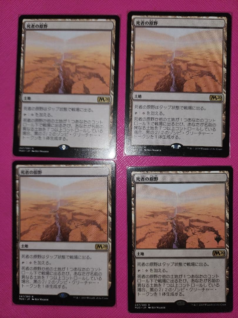 mtg　死者の原野 4枚セット