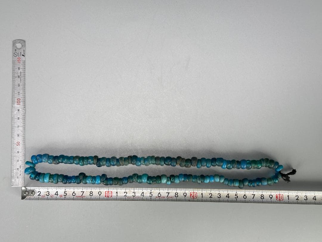 アイヌ美術　タマサイ　首飾り 念珠 アイヌ 時代品 とんぼ玉 ガラス玉