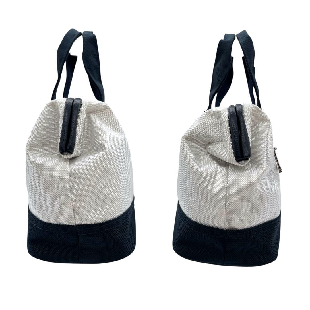 美品 ポロラルフローレン ゴルフ カートバッグ ポーチ ホワイト×ネイビー