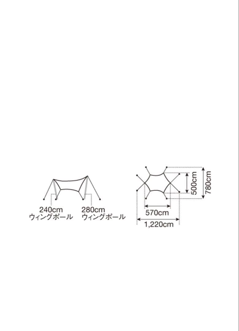 ♯スノーピーク　アメニティタープヘキサLセット